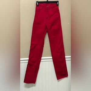 Wrangler 14MWZMR Red High Waisted Slim Fit  Jeans  Vintage 0x34 Y2K NWT